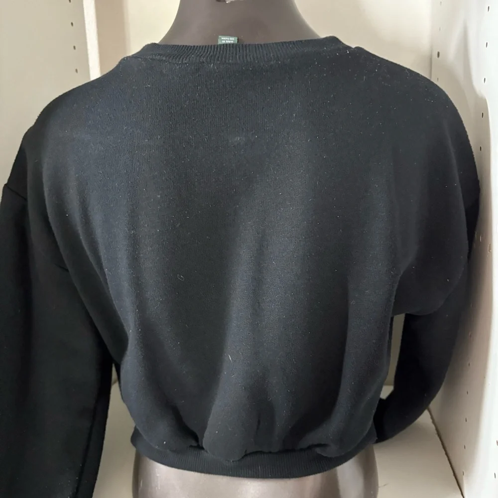 Woman’s wild fable crop top pull over sweatshirt, size medium - Picture 7 of 15